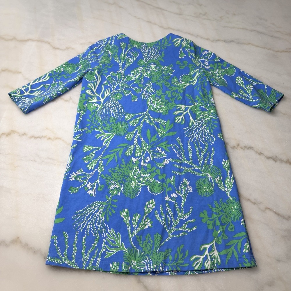Lilly Pulitzer Girls 8/10 Mackenzie Dress Briny Blue a Bit Salty‎ Coastal Vaca - Picture 2 of 8